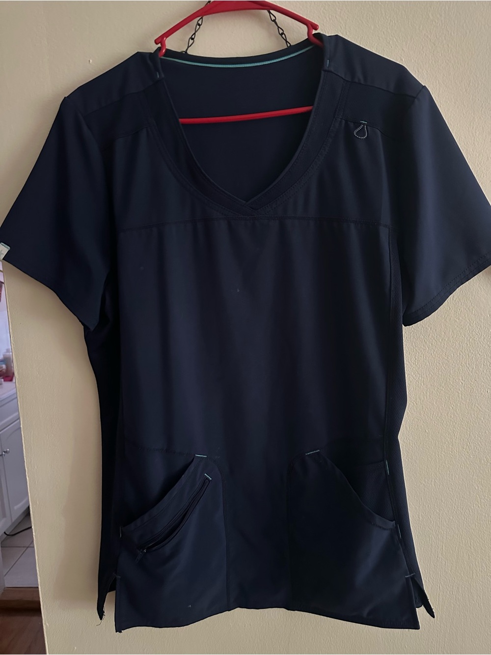 Scrubstar Navy Blue V-Neck Short Sleeve Scrub Top